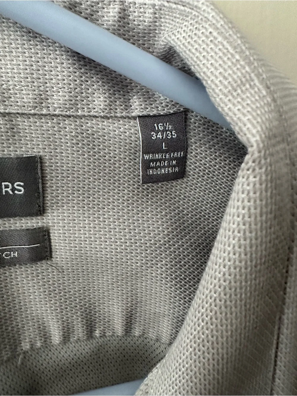 Michael Kors Men's Light Gray Dress Shirt - Spread Collar